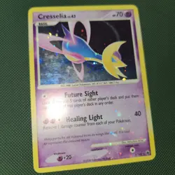 WHOLE SWIRL 🌀💫 DOUBLE HOLO BLEED Cresselia 2/100 Majestic Dawn Pokemon Card - Image 2