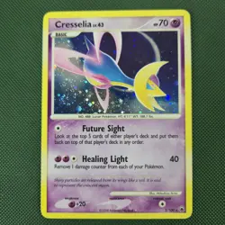 WHOLE SWIRL 🌀💫 DOUBLE HOLO BLEED Cresselia 2/100 Majestic Dawn Pokemon Card - Image 3