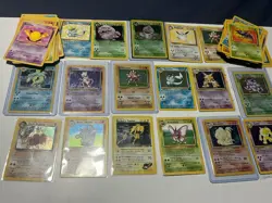 Pokemon Bulk Wotc 13 Holos & 75+ Card Vintage Base, Fossil, Jungle, Gym MP-DMG - Image 1