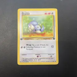 Pokemon Dratini Card 53/82 1st Edition Common NM Condition - Image 1