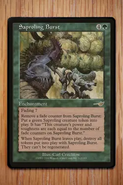 Saproling Burst / Nemesis *NM Near Mint Unplayed* English Magic Gathering MTG - Image 1