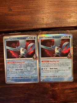 Pokemon TCG Team Rocket’s Articuno 051/182 Holo & Reverse Holo PAIR - NM - Image 1