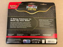 Pokemon Paldean Fates Tech Sticker Collection 3 Booster Pack Blister- Fidough - Image 2