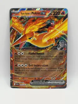 Team Rocket’s Moltres ex 031/182 Ultra Rare – Destined Rivals Pokemon TCG - Image 1
