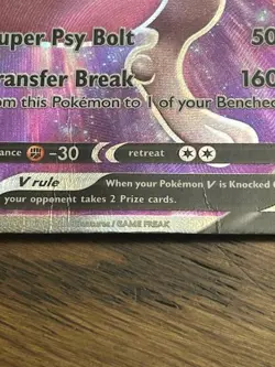 Pokemon Mewtwo V SWSH229 Black Star Promo Ultra Rare Holo - MP - Image 3