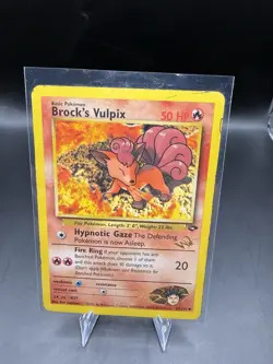 Pokemon TCG Brock’s Vulpix [W Stamped] - WoTC Promo - Image 1