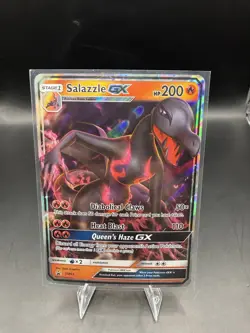 Pokemon TCG Salazzle GX SM63 Sun & Moon Black Star Promos Extended Art Holo 2017 - Image 1