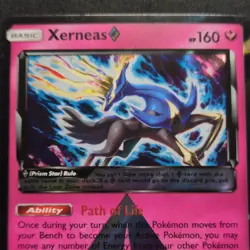 Pokemon TCG Xerneas Prism Star SM-Lost Thunder 2018 144/214 Holo Prism Rare - Image 3