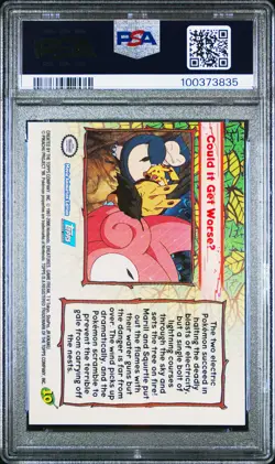 2000 TOPPS POKEMON THE MOVIE 2000 FOIL #10 COULD IT GET WORSEU PSA 10 - Image 2