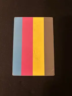 Konami Yu-Gi-Oh! TCG “Color Test Misprint” TCG. Moderately Played. Super Rare - Image 1