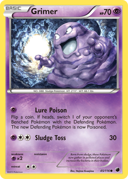 Grimer 45/116 Common | Plasma Freeze | Pokemon Card - Image 1