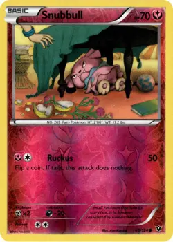 Snubbull 68/124 Reverse Holo | Fates Collide | Pokemon Card - Image 1