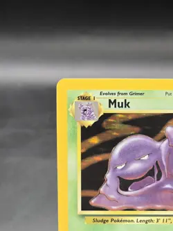 Pokemon TCG Muk 13/62 Fossil Unlimited Holo Rare Vintage Card 1999 WOTC - Image 2