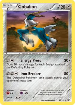Cobalion 91/113 Rare Holo | Legendary Treasures | Pokemon Card - Image 1
