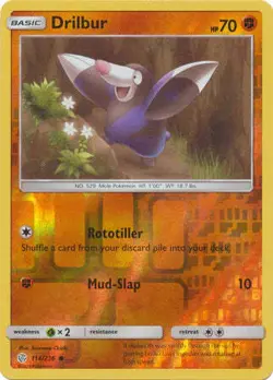 Drilbur 114/236 Reverse Holo | Cosmic Eclipse | Pokemon Card - Image 1