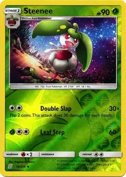 Steenee 18/236 Reverse Holo | Unified Minds | Pokemon Card - Image 1
