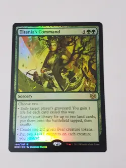 MTG - Titania's Command - The Brothers' War Foil Land Searcher - Image 1