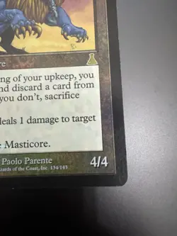 Beautiful Condition Foil Masticore! - Urza's Destiny Magic Reserved List! MTG!!! - Image 5