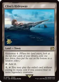 Clive's Hideaway Foil NM 2025 Final Fantasy Prerelease 275 never played - Image 1