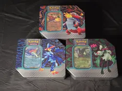 Pokemon TCG 2023 Paldea Partners Tins Factory Sealed Brand New - Set of 3 - Image 1