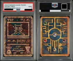 2000 Pokemon Ancient Mew PSA 9 MINT Pokemon Movie Game Promo Double Holo Card - Image 3
