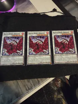 x3 Black Rose Dragon - L26D-ENX31 - Common YuGiOh - Image 1