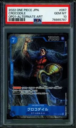 Crocodile - OP01-067 - PSA 10 - Alt Art Japanese - OP01 - One Piece - 65787 - Image 1