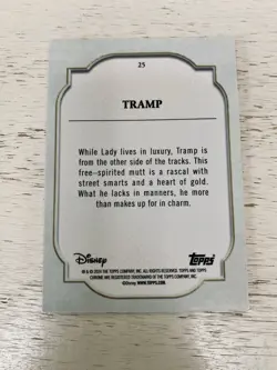 Tramp 4/5 - Topps Disney Chrome 2024 #25 - Lady And The Tramp Karte Card Top NM - Image 2