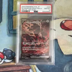 Pokemon Card TCG Bloodmoon Ursaluna EX 225/187 PSA 10 SAR Terastal Festival - Image 1