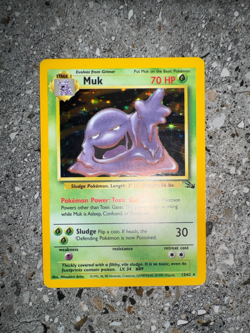Pokemon TCG Cards Muk 13/62 Fossil Holo Rare EXC - Image 4