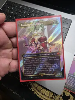 Terra, Herald of Hope (Borderless) (Surge Foil) Commander: Final Fantasy Foil - Image 1