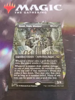 Mtg. Gonti, Night Minister. Borderless. Aetherdrift. Pack Fresh - Image 1