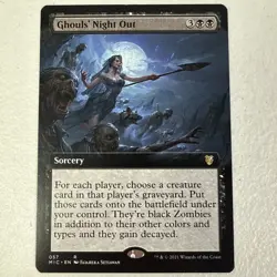 Ghouls' Night Out 057 Extended Art Innistrad: Midnight Hunt MIC MTG NM - Image 1