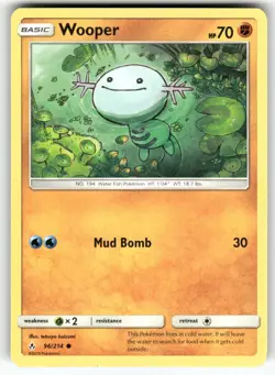 Wooper SM - Unbroken Bonds Common Pokemon Near Mint or Better - Image 1