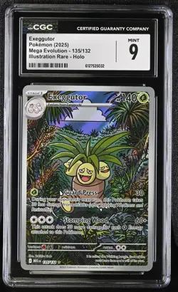 CGC 9 MINT Exeggutor 135/132 IR Illustration Rare Mega Evolution Pokemon Card - Image 1