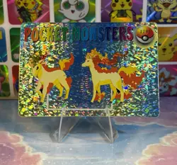 Pokemon Evolution Vintage Pocket Monsters Vending HOLO Prism Sticker 1998 Bandai - Image 3