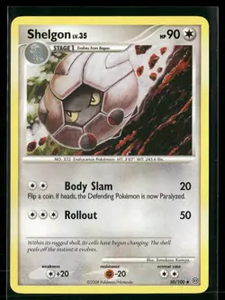 Pokemon Diamond and Pearl Stormfront Card - Shelgon (U) 50/100 - Image 1