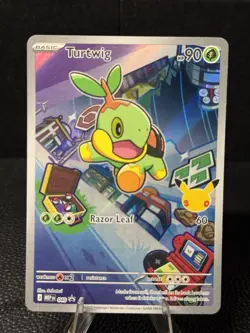 Turtwig MEP 040 Pokemon First Partner Illustration Promo - PACK FRESH - Image 1