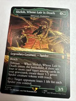 Ishkanah, Grafwidow "Shelob, Whose Lair Is Death" - Extended Art LTC NM MTG - Image 1