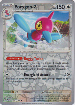 Porygon-Z - 144/182 - Reverse Holo - Pokemon Paradox Rift - Image 1