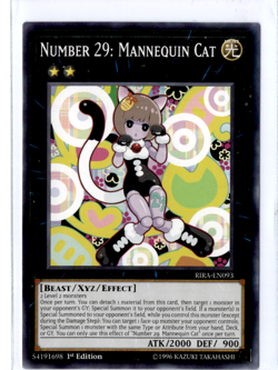 Number 29: Mannequin Cat | RIRA-EN093 | Yu-Gi-Oh! TCG - Image 1