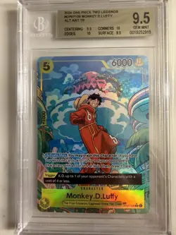 BGS 9.5: 2024 One Piece Two Legends #OP07-109 Monkey.D.Luffy Treasure Rare - Image 1