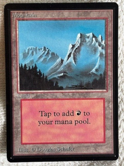 MTG 1993 Original 1993 Limited Edition Beta-Mountains (3)-A, B and C variants-LP - Image 4