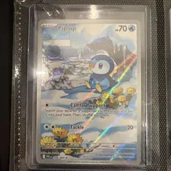 Pokemon Card Piplup 098/094 Illustration Rare Phantasmal Flames Near Mint - Image 1