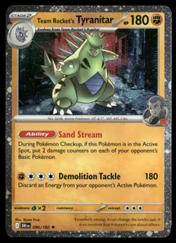 Team Rocket's Tyranitar - (Cosmos Holo) 096/182 Miscellaneous Cards & Products P - Image 1