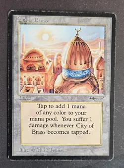 City Of Brass - Arabian Nights 1993 - EX - Magic the Gathering - MTG - Image 3