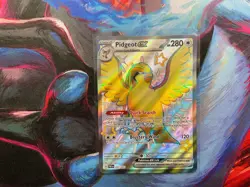 Pidgeot ex Pokemon Paldean Fates 221/091 Shiny Full Art Ultra Rare NM - Image 1