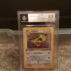 Pokemon Pidgeot Jungle 1st Edition 8/64 Holo Rare 1999 Beckett Stage 2 - Image 1