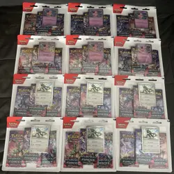 Pokemon TCG - Temporal Forces 12x 3-Pk Blisters 36 Packs Booster Box Equivalent - Image 1