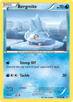 Bergmite 30/106 Common | Flashfire | Pokemon Card - Image 1